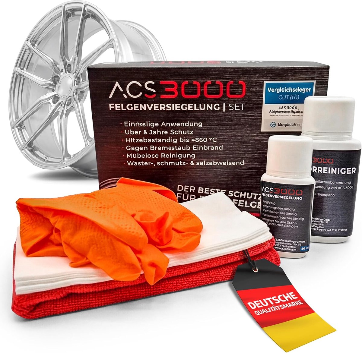 Velgen Sealant Set - Velgen Bescherming - Velgen Reinigen - Moleculaire Netwerk Afdichting - 50 ml - Transparant