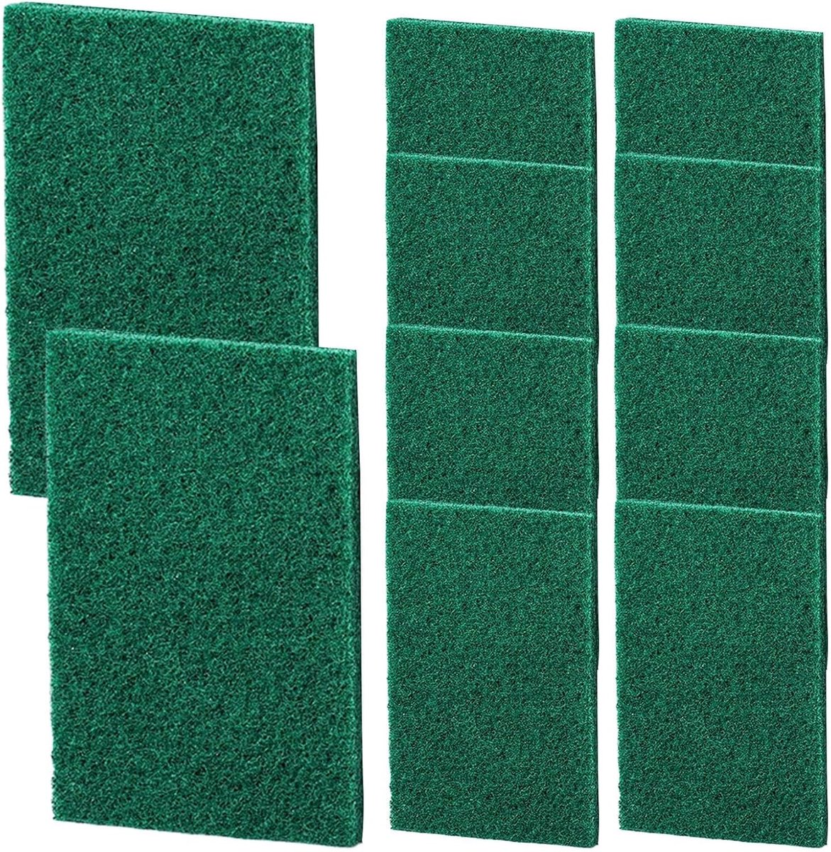Schuurpads - Schuursponsjes Keuken - Vlekken Verwijderen - Krasvrije Reiniging - 10 Stuks - Multikleur