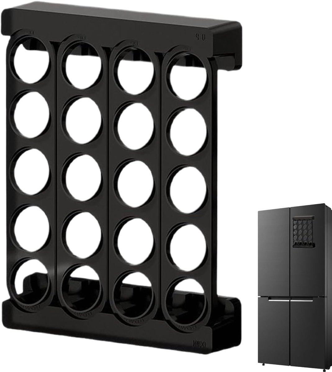 Koffiepadhouder - Koffiecup organizer - Koffiehoek inrichten - Ruimtebesparend ontwerp - 50 pods - Zwart