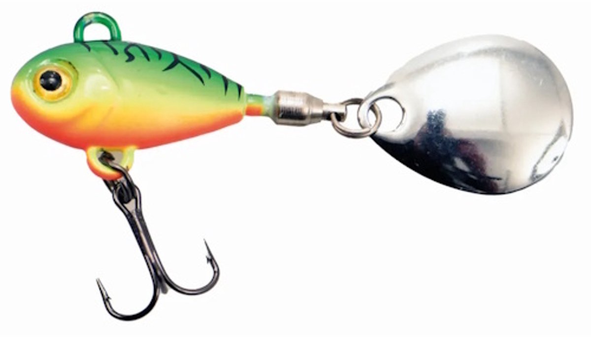 Predox Fat Tail Spinner 8 g - veelzijdig Predox kunstaas met realistische actie voor forel, baars en snoekbaars Firetiger