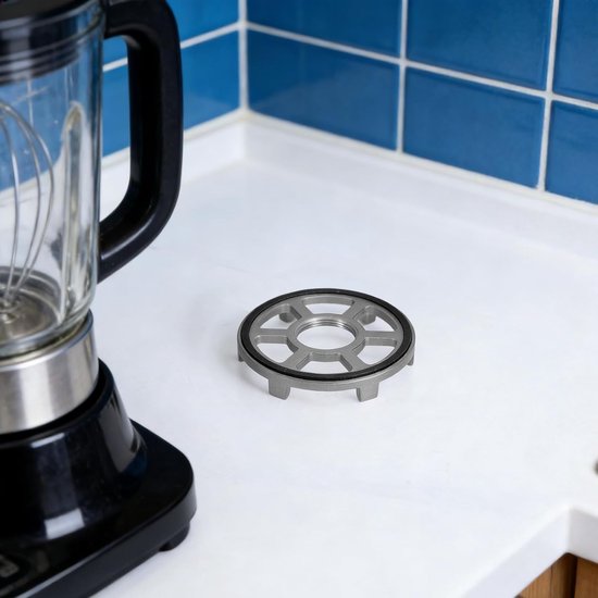 Mixer Basis - Keukenmachine Houder - Keukenwerk Stabiliseren - Roestvrij Staal - 7.8 cm - Zilver — afbeelding 4