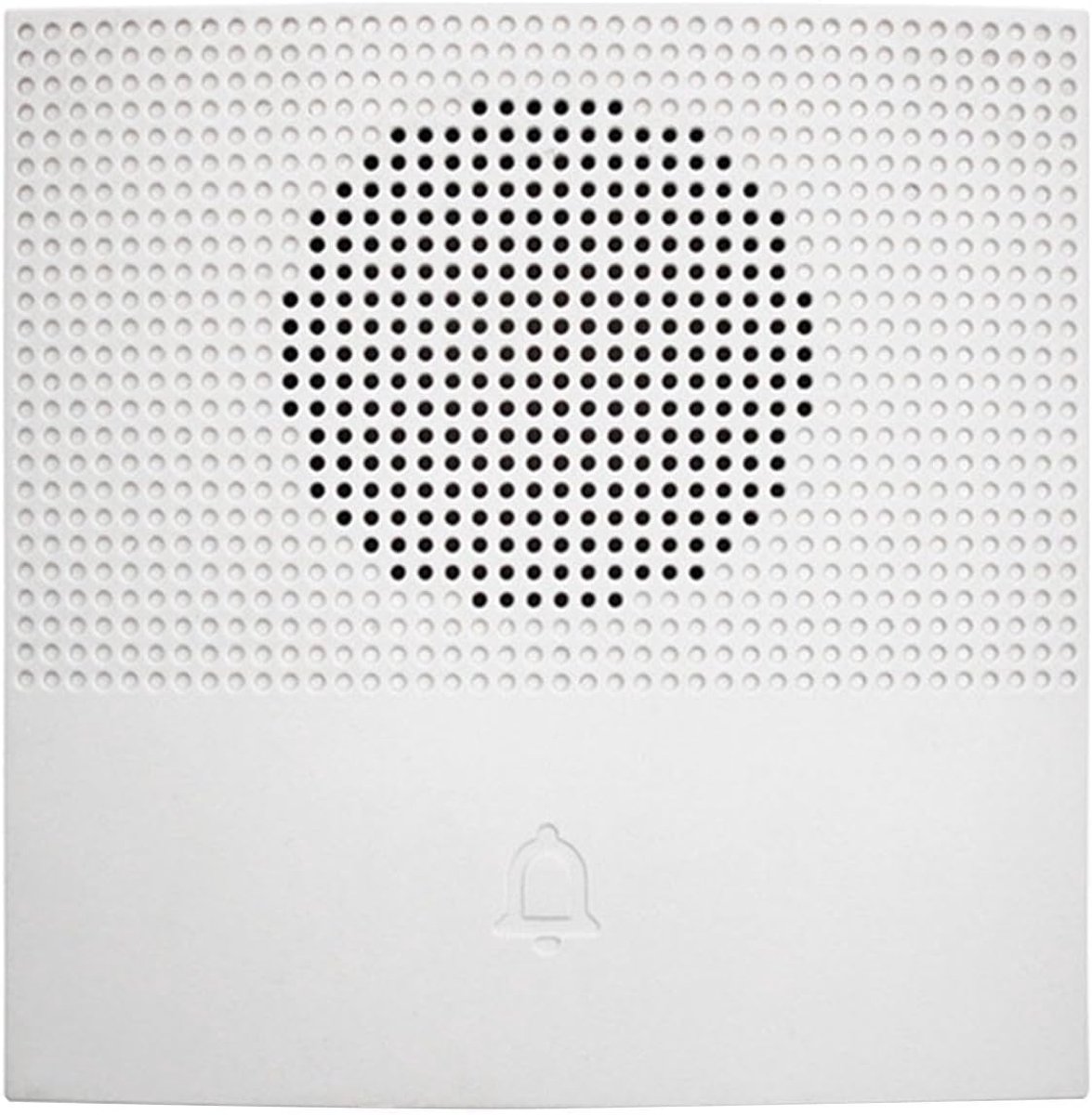 Bedrade Deurbel - Wandmontage Gong - Toegangscontrole Thuis - 38 Beltonen Instelbaar - 10.7 x 9.7 cm - Wit