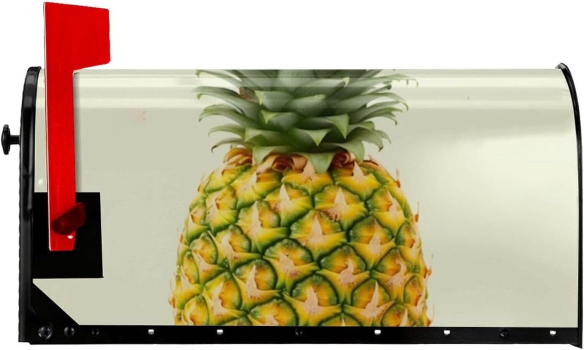 Brievenbus Decoratie - Brievenbushoes Post Cover - Tuin Aankleden - Magnetische Bevestiging - 21x18 Inch - Ananas Print