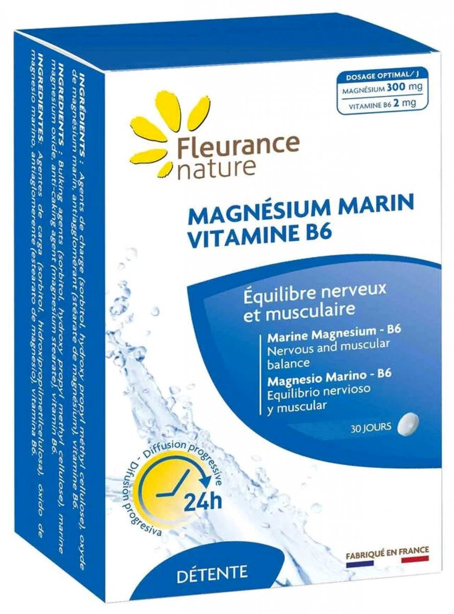Fleurance Nature Marine Magnesium Vitamine B6 60 Tabletten