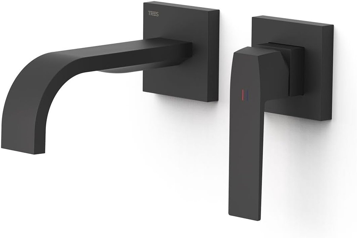Kraanonderdeel Lavabo - Zichtbaar deel kraan - Badkamer Inrichting - Slim Design - 180 mm uitloop - Mat