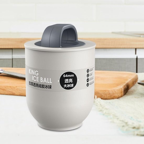 IJsballenmaker - Grote ijsvorm - Dranken Koelen - Langzaam Smeltend IJs - 15.5 cm - Meerkleurig — afbeelding 2