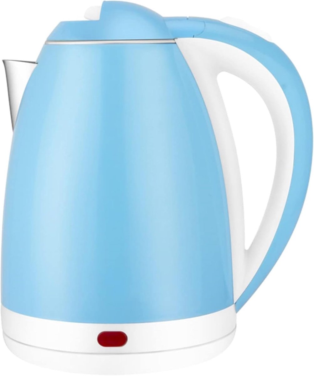 Elektrische Waterkoker - Waterkoker RVS - Thuisgebruik Kantoor - Dubbele Veiligheidsbescherming - 2L - Blauw