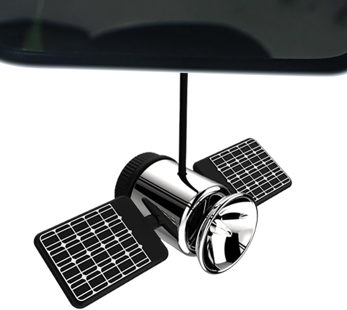 Autoluchtverfrisser - Geur Eliminator - Auto Interieur - Draaiend Effect - 99 x 43 cm - Zilver
