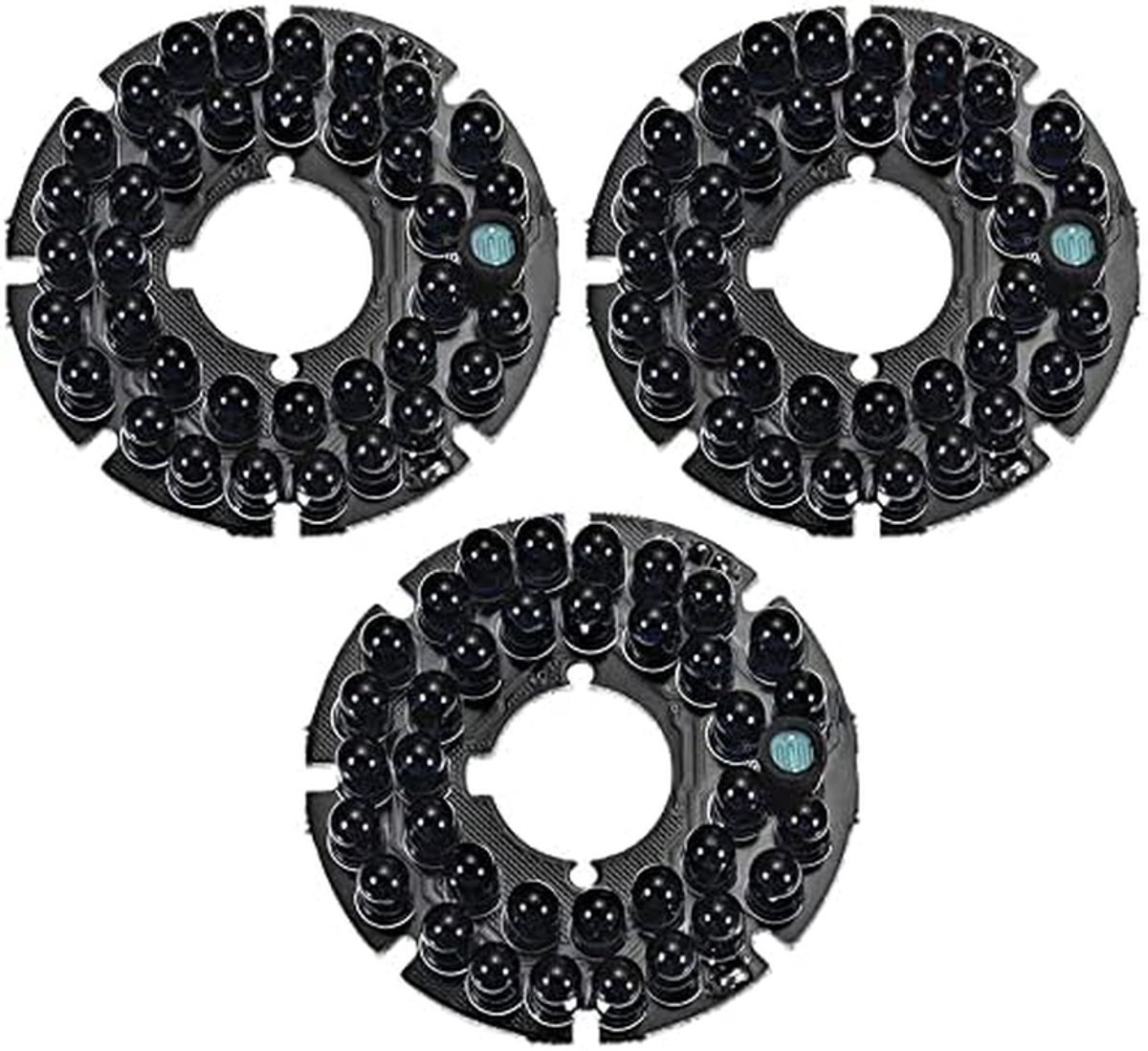 IR LED Board - Infrarood Verlichting - Nachtzicht Verbeteren - 36 LEDs 850nm - 53mm Diameter - Zwart