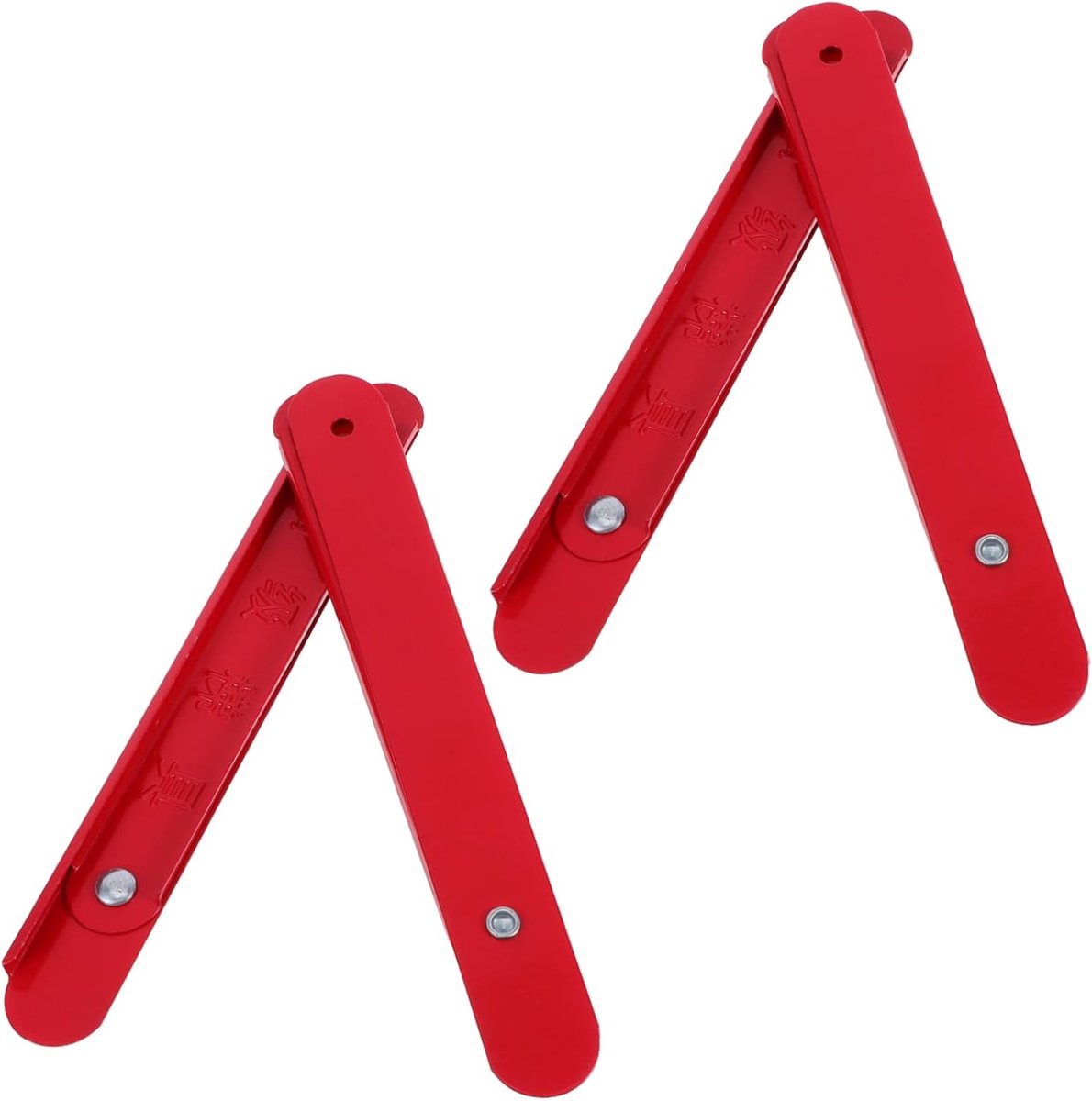 Ladder Scharnier - Trekstang Ladder - Ladder Reparatie - Versterkte Aluminium Stang - 21.5 cm - Rood