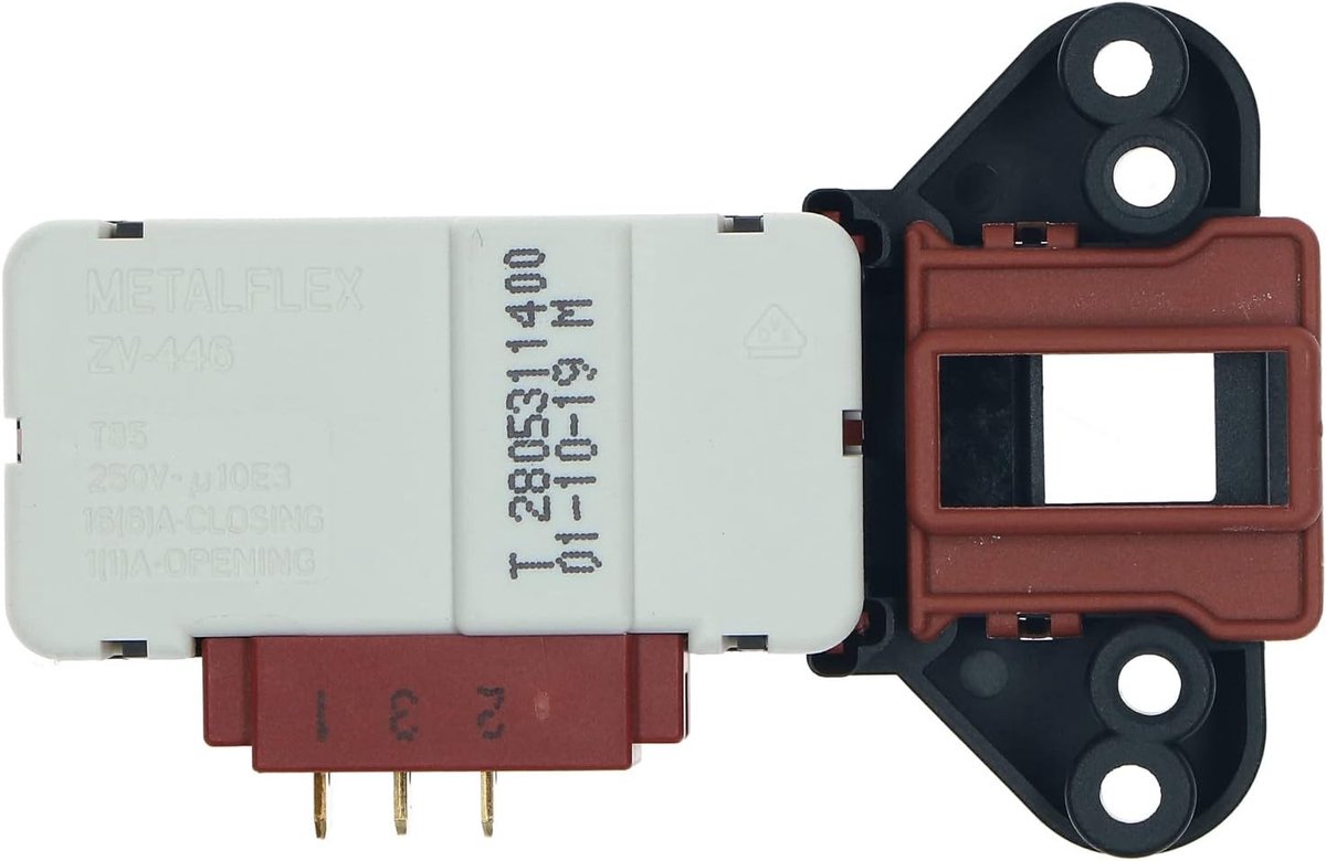 Wasmachine Deur Interlock - Deurslot Schakelaar - Wasmachine Reparatie - Compatibel Onderdeel - 8 x 5 x 2 cm
