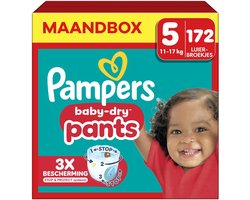 Pampers - Baby Dry Pants - Maat 5 - Maandbox - 172 stuks - 11/16 KG