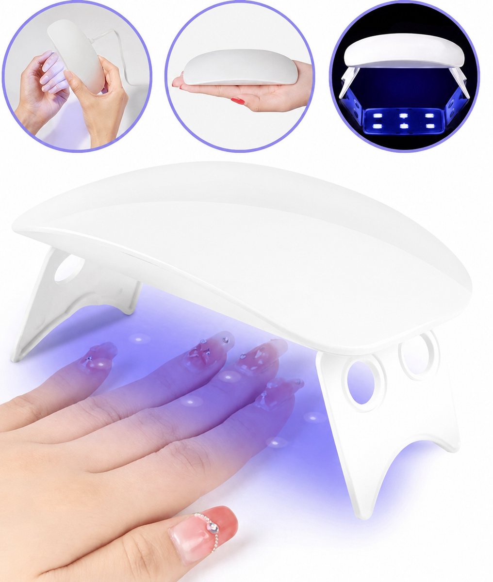 UV LED gelnagels 6W - Gel nagels - Gellak droger - Mini - USB