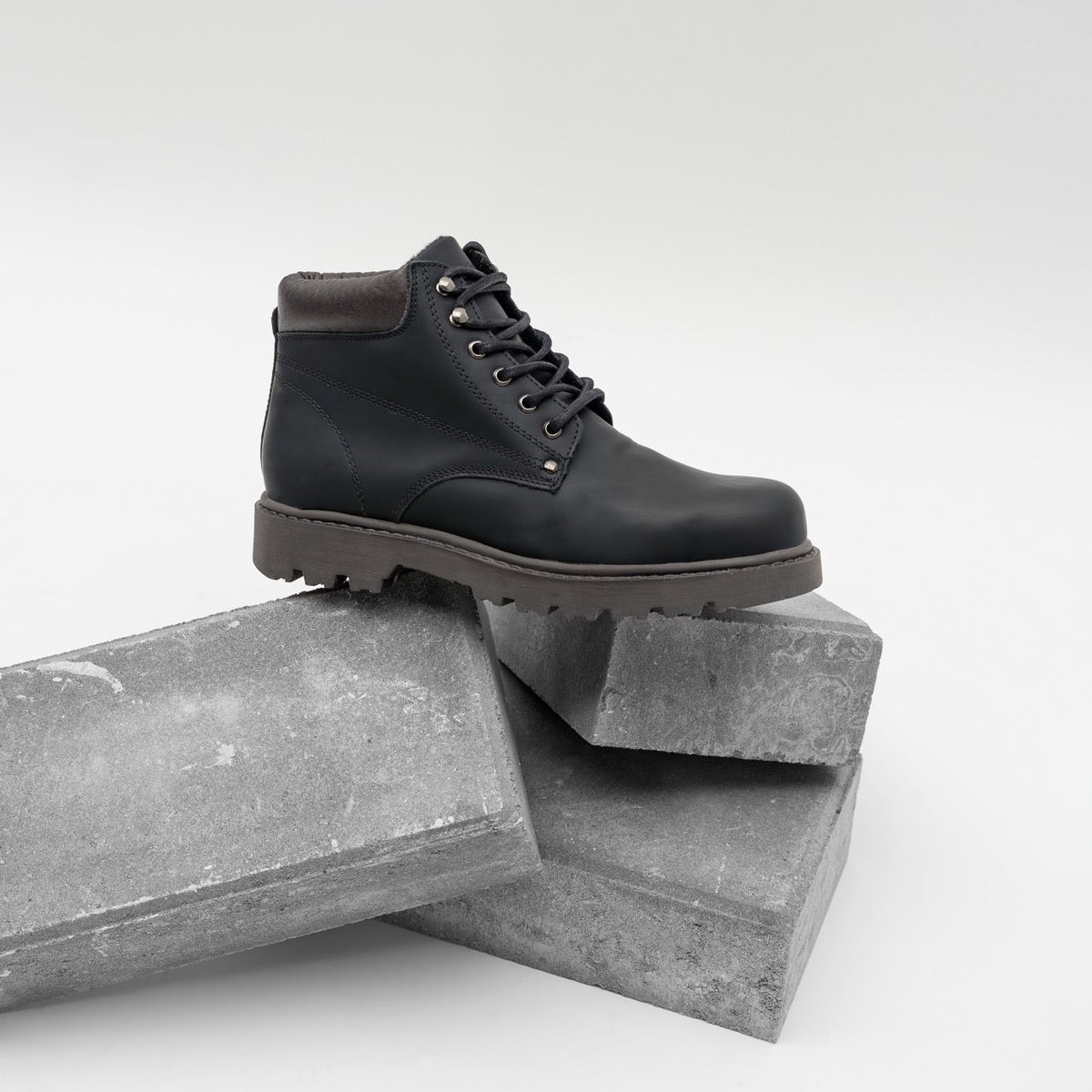 Nordland mach veterboots heren gommato leer Zwart