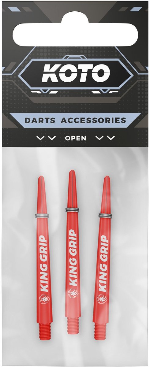 KOTO King Grip Red - Dart Shafts Short
