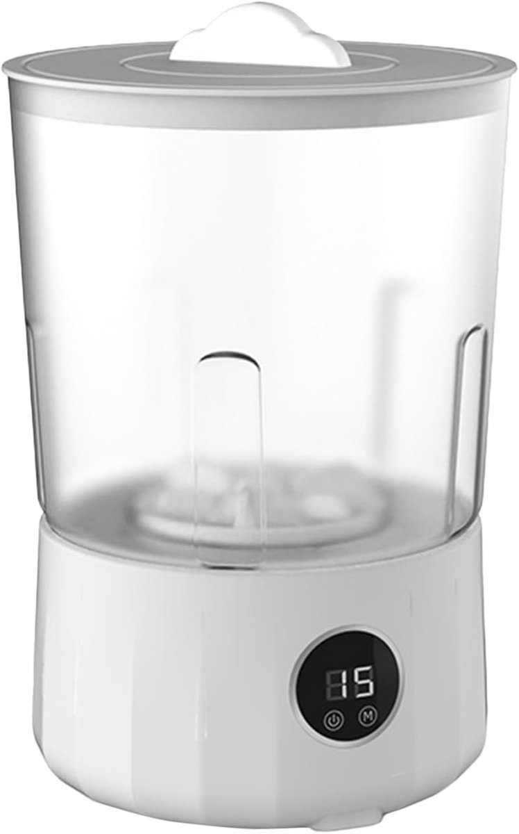 Mini wasmachine Kleine reiniger Compact wassen Oplaadbaar en draagbaar 15 liter Wit