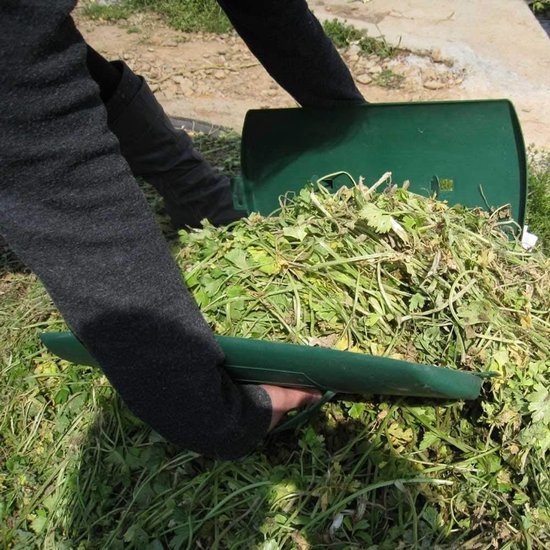 Bladgrijper, 2-delige handbediende hazelnootbladschep, snelle verwijdering van gevallen bladeren, opvangen van tuin- en erfbladschep, handhark voor het oprapen van bladeren, grasmaaisel en zwerfvuil van Merkloos	 — afbeelding 2