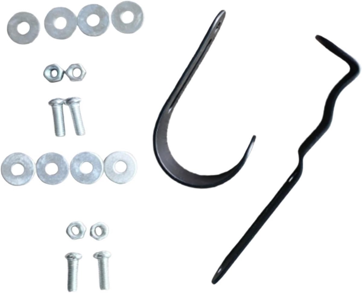 Brievenbus Klink - Deur Reparatie - Post Veilig Houden - Duurzame IJzerconstructie - 3444 cm - Zwart