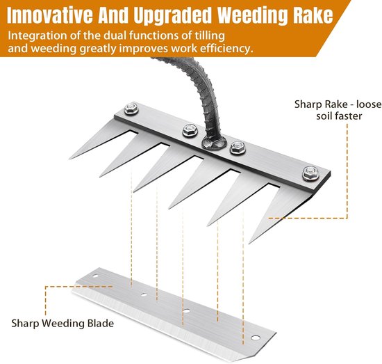 Multifunctionele metalen wiethark 6 tanden - Zonder steel — afbeelding 5