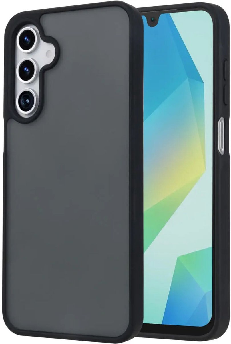 Hoesje Geschikt voor Samsung Galaxy A16 - Matte Back Cover - Zwart