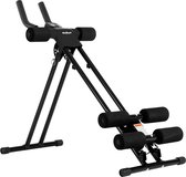 Buikspiertrainer – Buikspier Apparaat & Buikspierbank – 5 Niveaus met Trainingscomputer – Tot 120 kg – Zwart