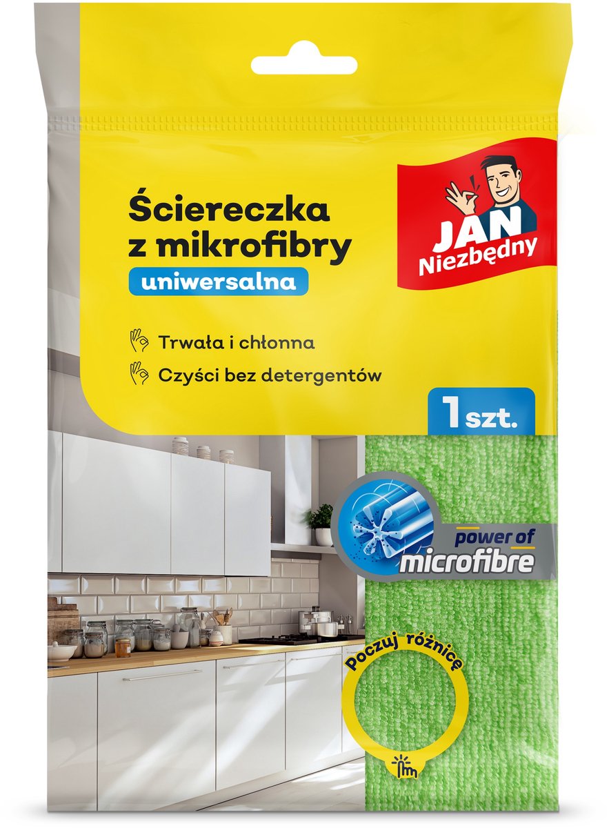 Jan Niezbędny Serie - Universele Microvezeldoek - Frotte - Reiniging - Een Stuk