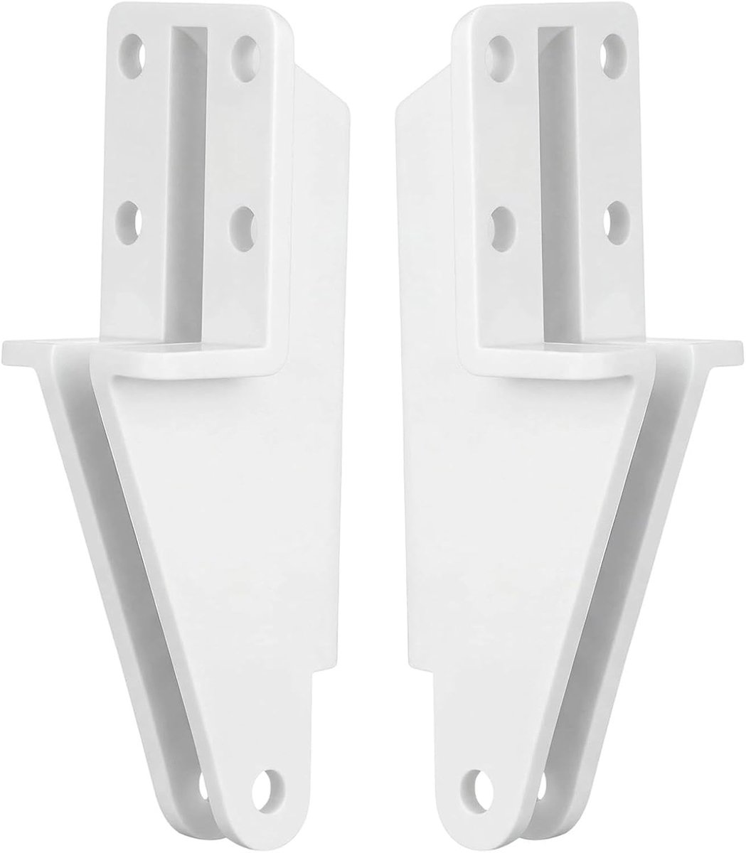 Deursluiterhouder - Reparatiehouder Deurkozijn - Deuren Repareren - Robuuste ABS Constructie - 12 x 7 x 5 cm - Wit