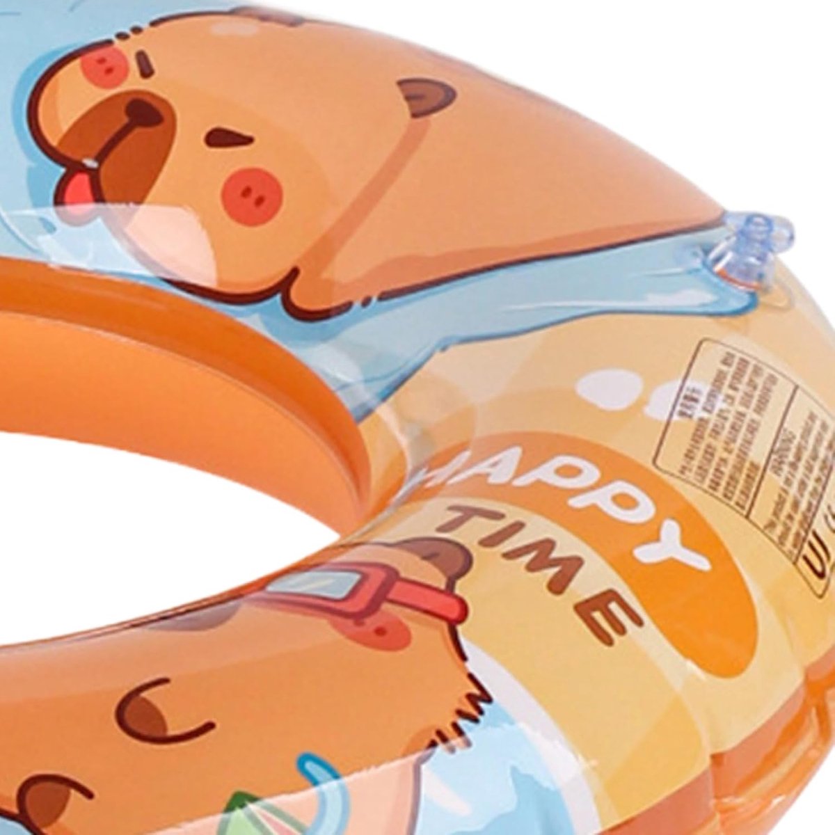 Opblaasbare zwemband - Zwemring baby Kinder zwemband - Waterpret - Twee luchtkamers - 54 cm - Capybara cartoon – foto 3