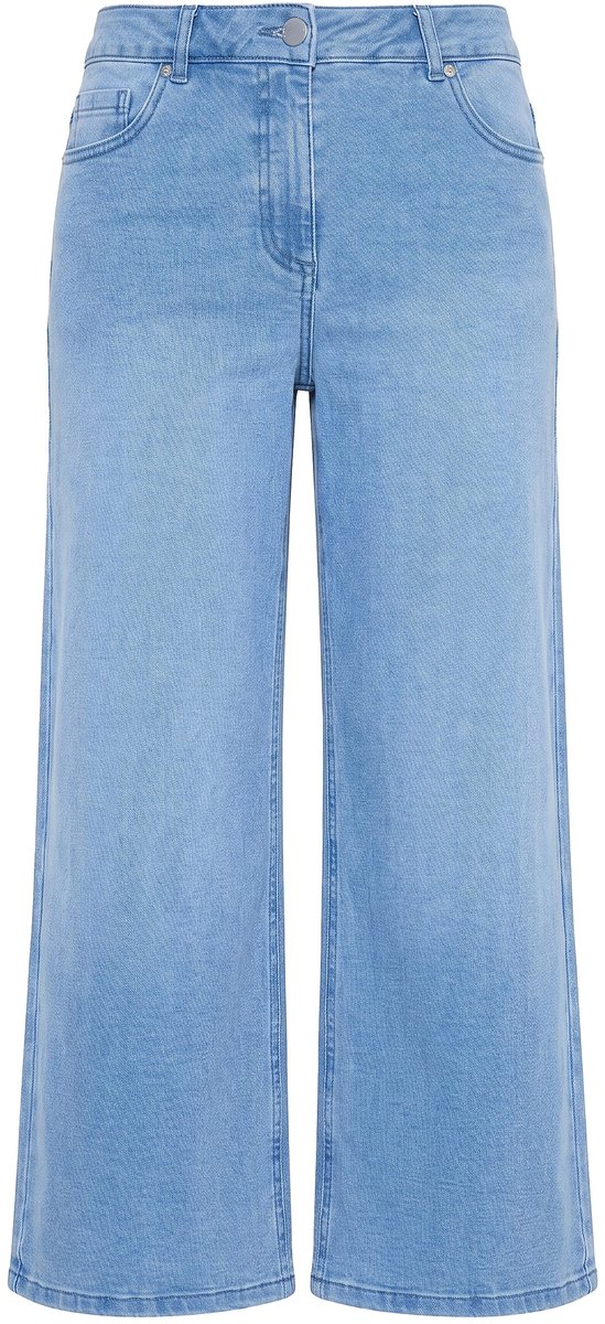 Angel of Style - Dames - Jeans culotte wijde pijp 5-pocket - Blue stone - Maat 46