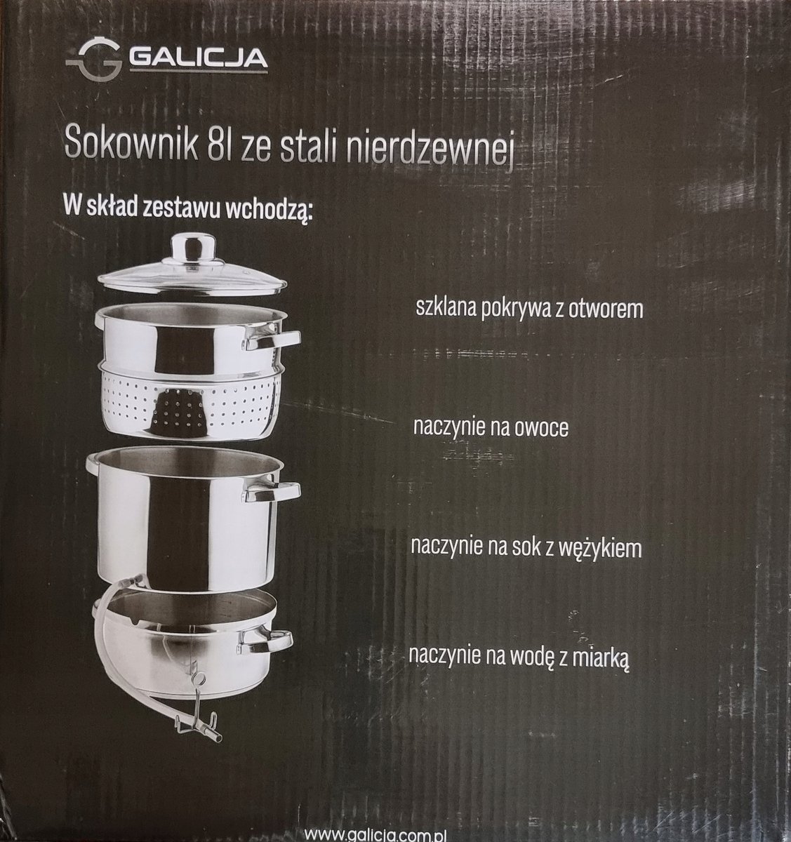 Galicja - Roestvrijstalen Sapketel - 8l - Zilver - Ideaal voor Sap