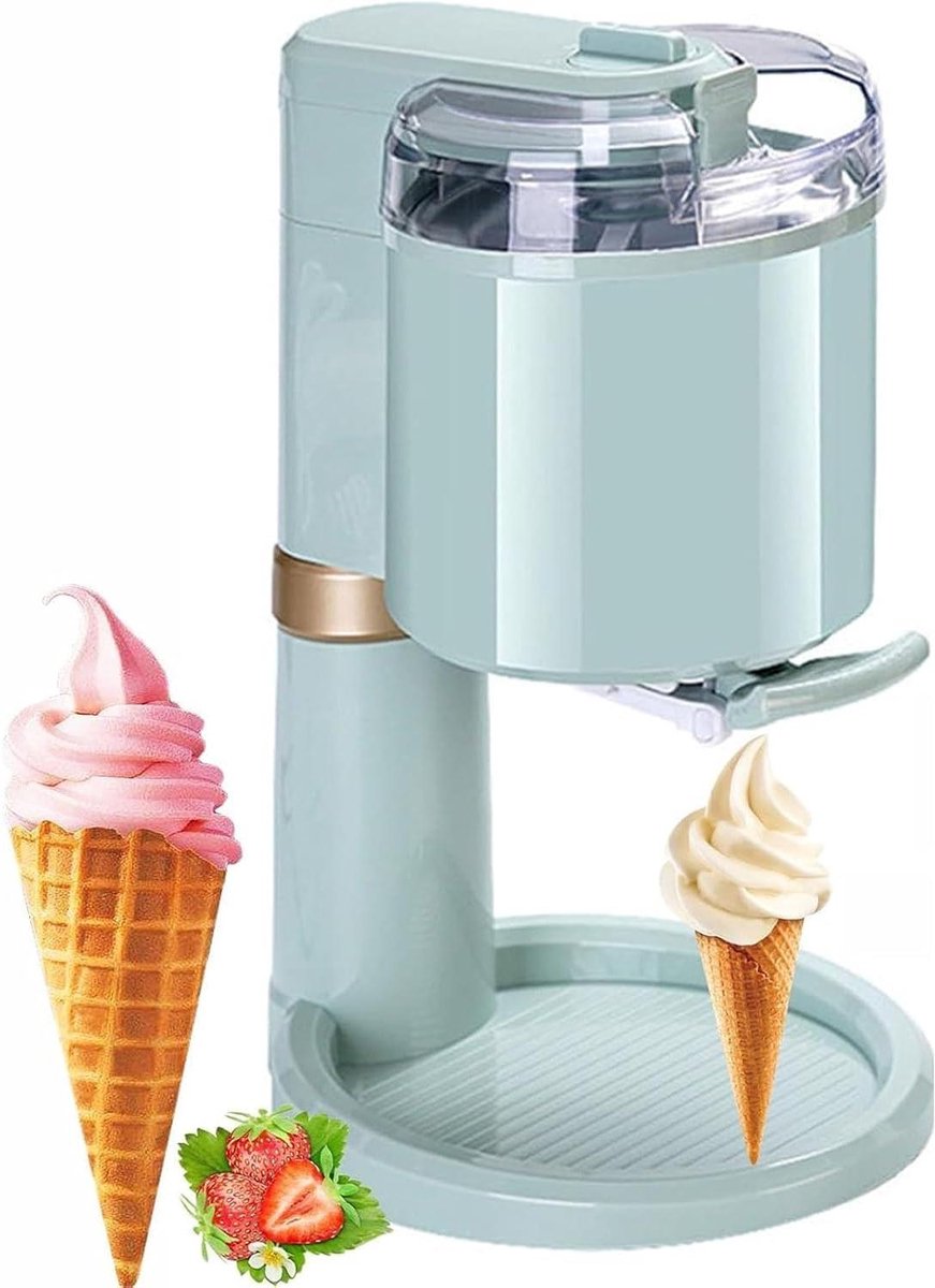 Ijsmachine Thuis - Dessertmaker Yoghurt - Zelfgemaakte Desserts - Automatische Bediening - 1 liter - Wit