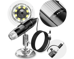 Digitale Microscoop met Camera – 1600x Zoom – Microscopie - Endoscoop - Foto & Video - USB connectie