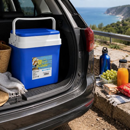 CM Iceberg koelbox - 18L - kunststof - blauw - 30 x 21 x 36 cm van CM — afbeelding 3