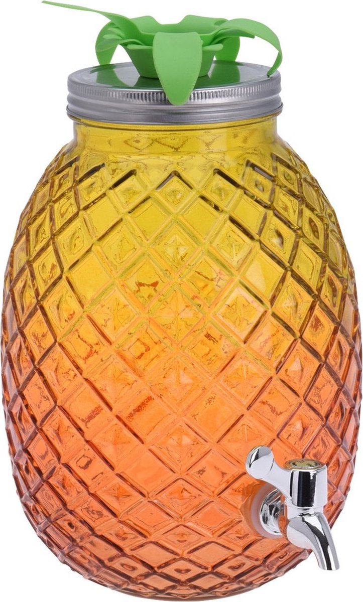 Cookinglife Drankdispenser Ananas - Geel 4.5 Liter