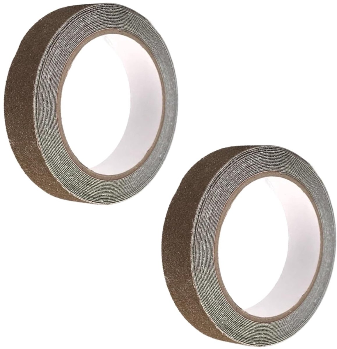 Set van 2 Niet-Slip Plakband, 5m x 2.5cm, Duurzame Veiligheidstape voor Trappen, Vloeren, Kinderen en Huisdieren, Binnen en Buiten (Bruin)
