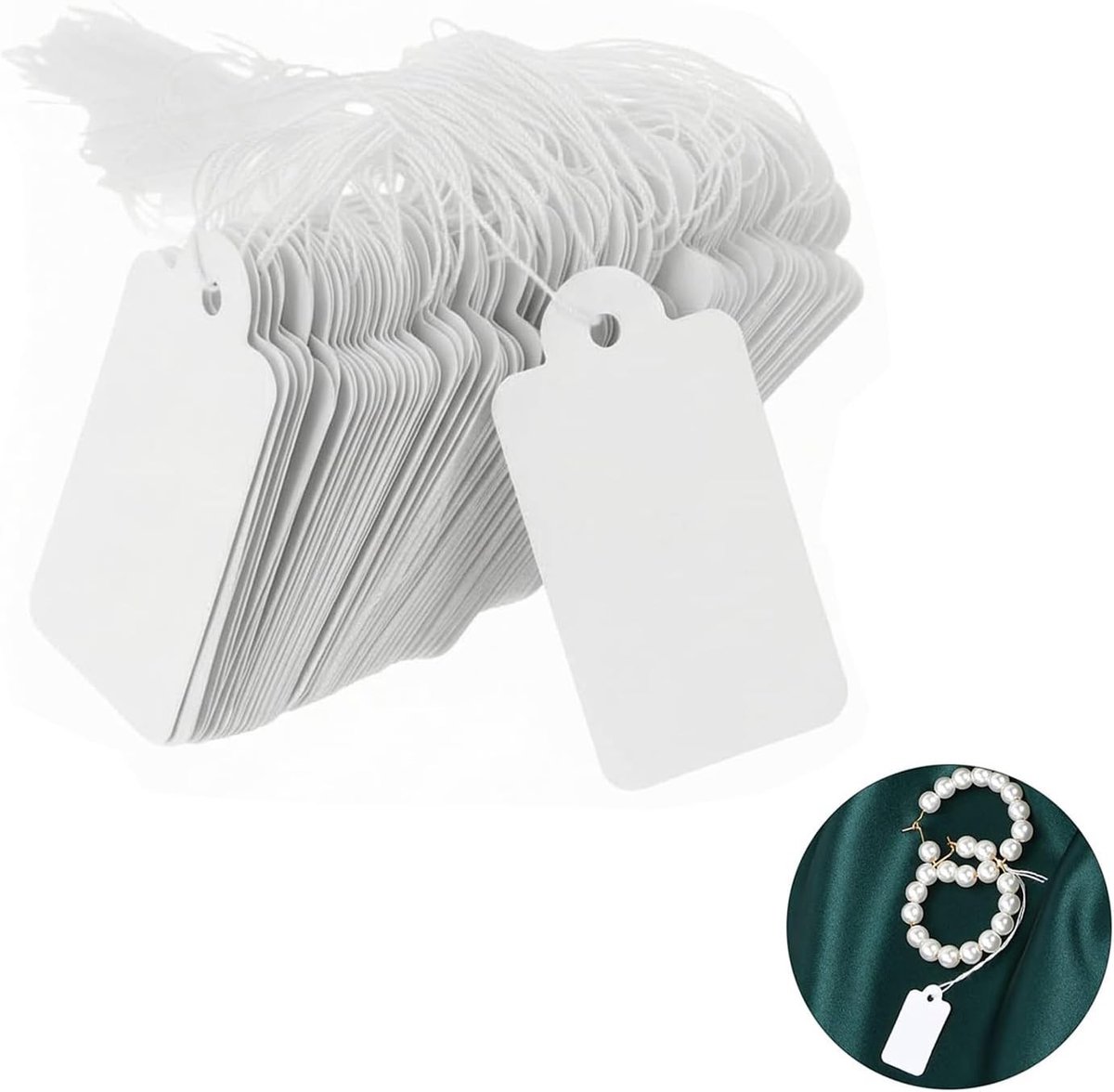 100 Stuks Cadeautags - Kleine Tying Labels voor Kleding en Prijsweergave - Perfect voor Retail en Geschenken