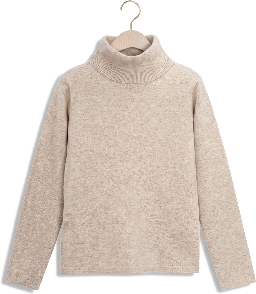 MAYORAL Basic Knitting Turtleneck Truien & Vesten Meisjes - Sweater - Hoodie - Vest- Zand - Maat 98