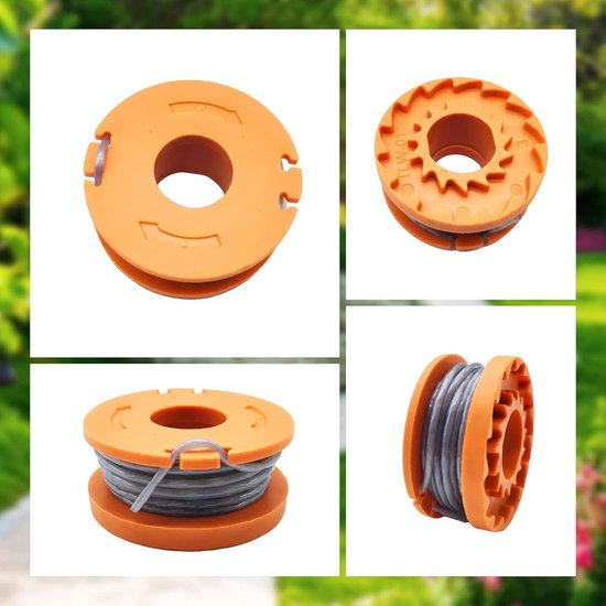 Compatibele Strimmer Spoel voor Mac Allister MGTP18Li, 1.65mm Automatische Voeding, 4 Stuks Trimmerlijn voor Tuinonderhoud — afbeelding 4