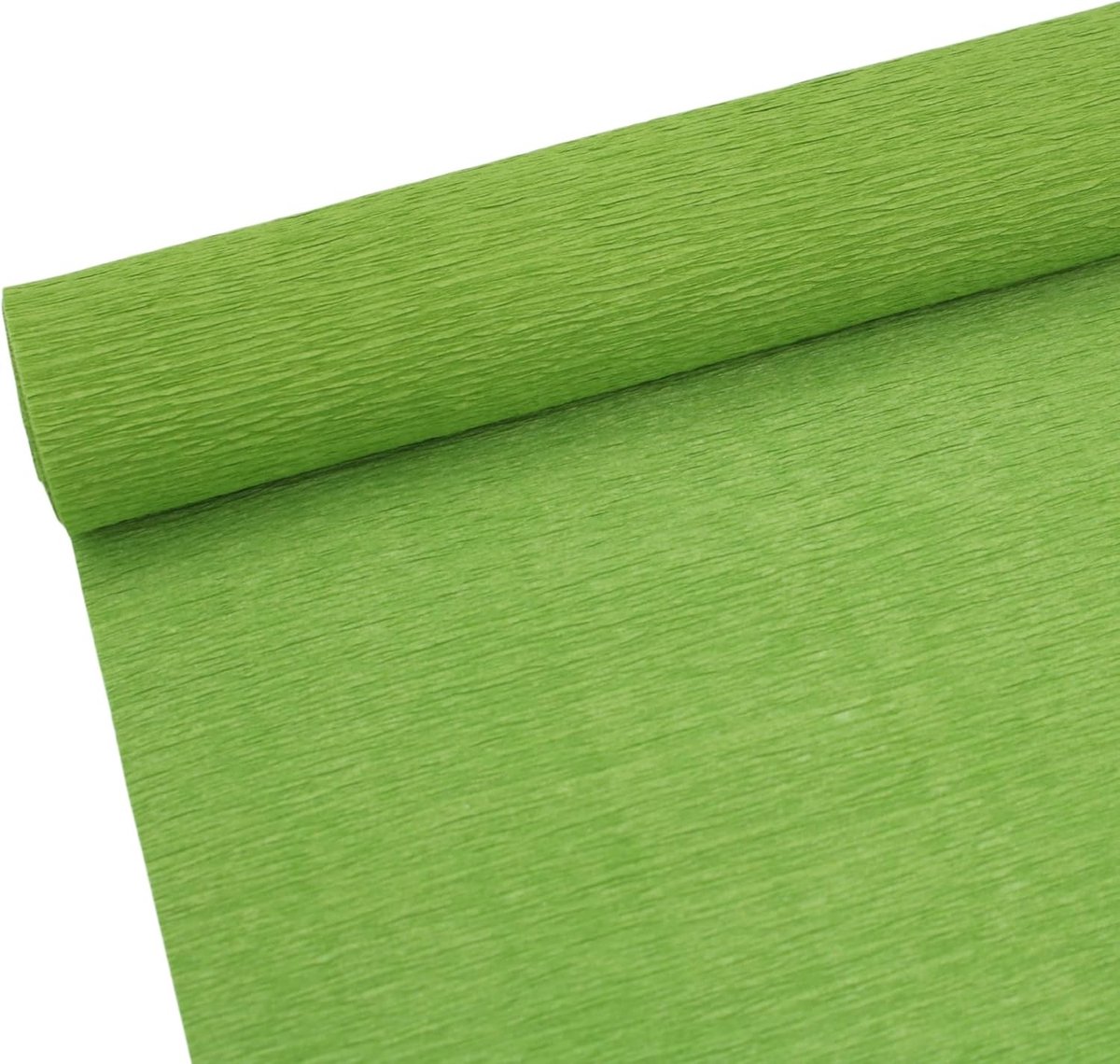 Premium Crêpepapierrol 70g voor Bloemen en Decoraties - Wit, Groen en Roze, 25,4 cm Breed, 2,4 m Lengte, Creatief Knutselmateriaal