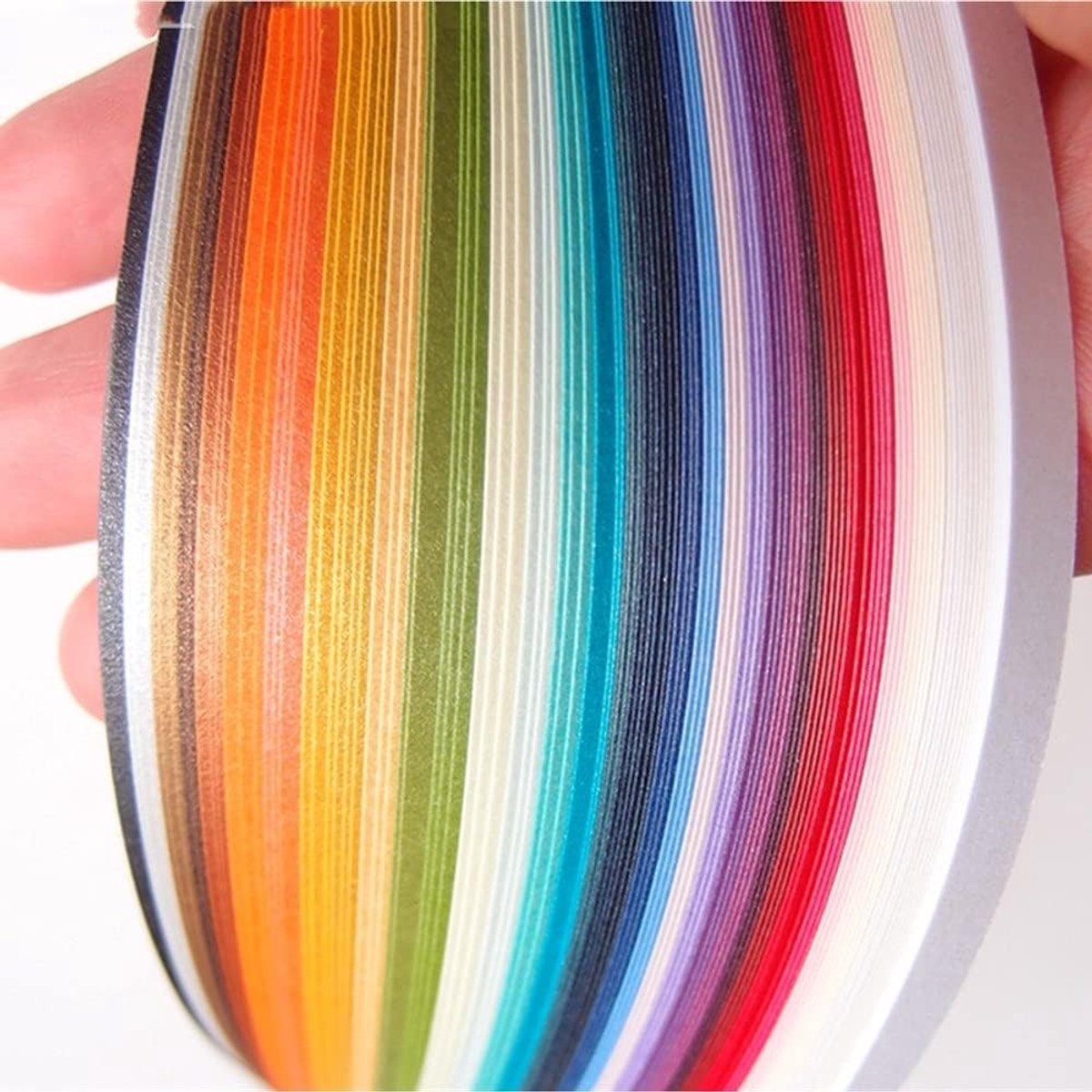 60 Stuks 5mm Quilling Papier Metallic Strips voor Kaarten Maken - Donkerblauw Creatief Knutselmateriaal