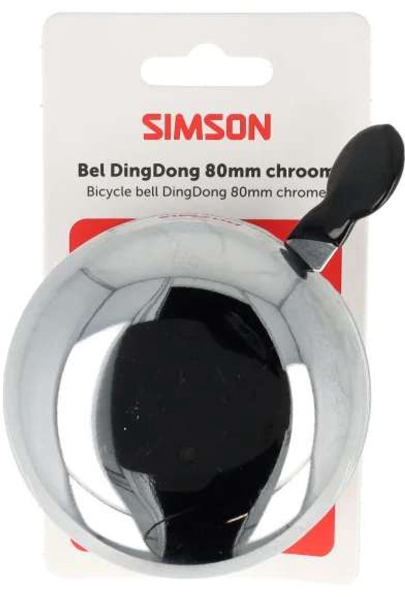Simson bel Ding Dong Large chroom 80mm