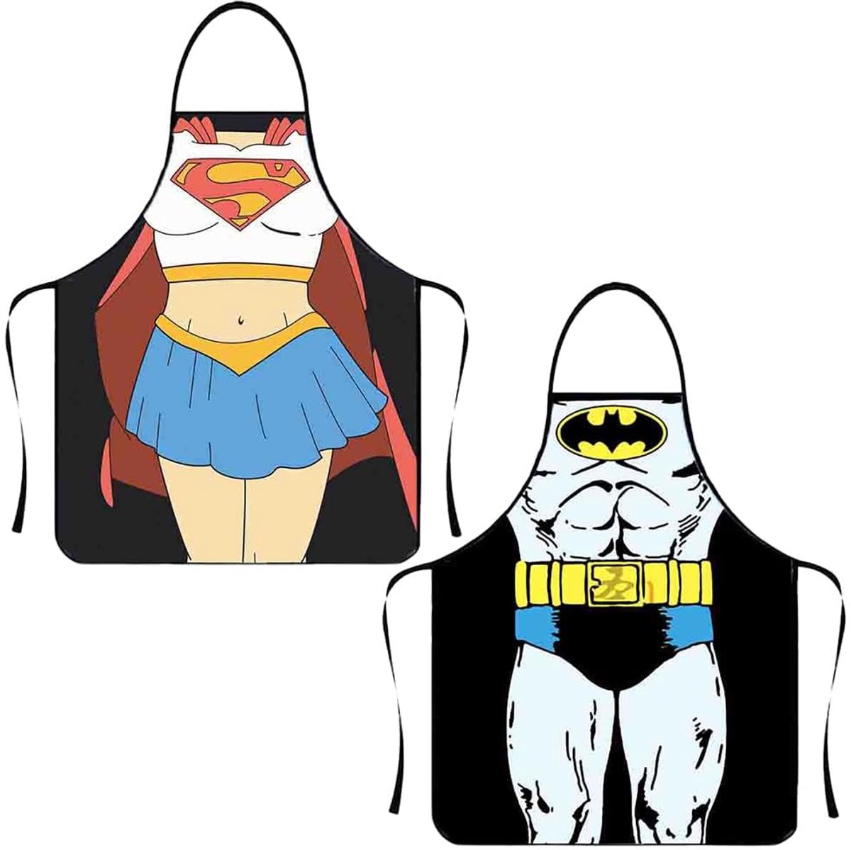 Keukenschort set 2 stuks - grappig ontwerp - unisex - perfect voor koken en grillen - ShopVlot