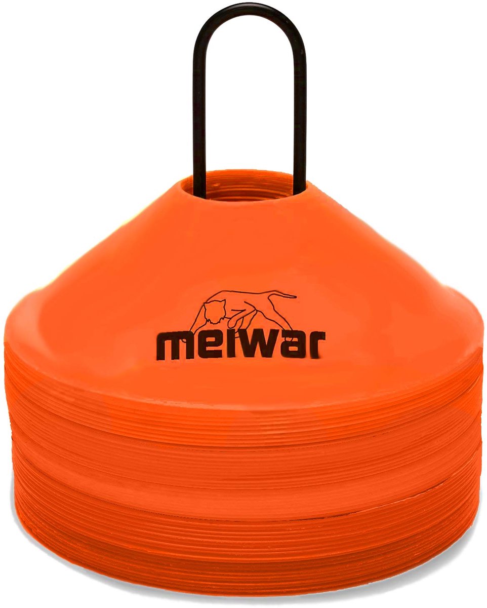 50x markeringshoeden met standaard Oranje - ShopVlot