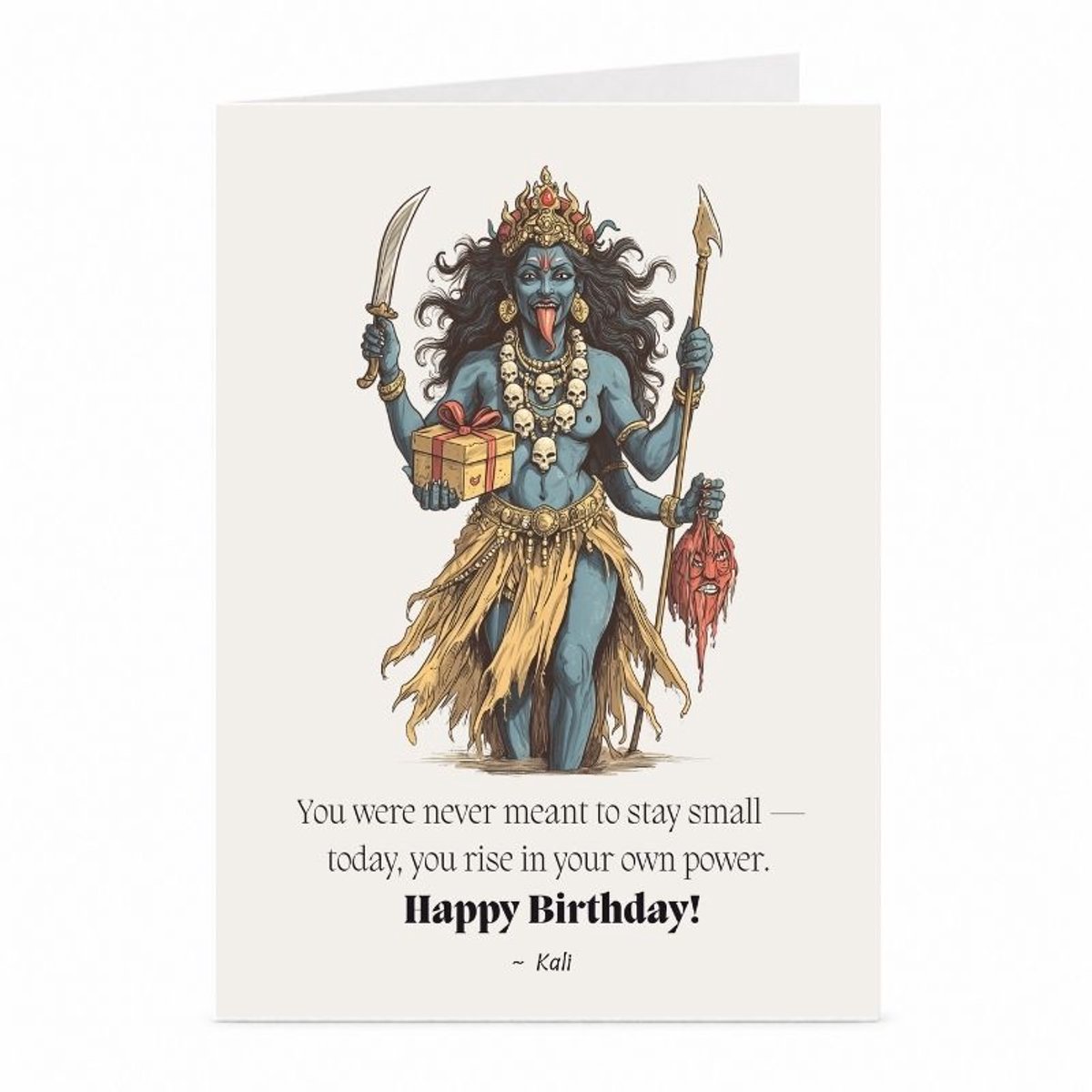 Kali - Verjaardagskaart - JustTheCardGuy - A6 met envelop