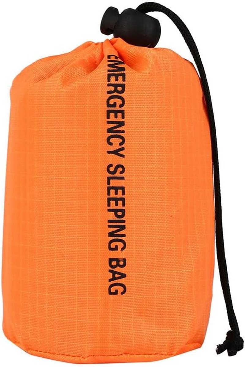 Multifunctionele Nooddeken voor Overleving, Waterdichte Slaapzak voor Outdoor Activiteiten, Thermisch en Compact