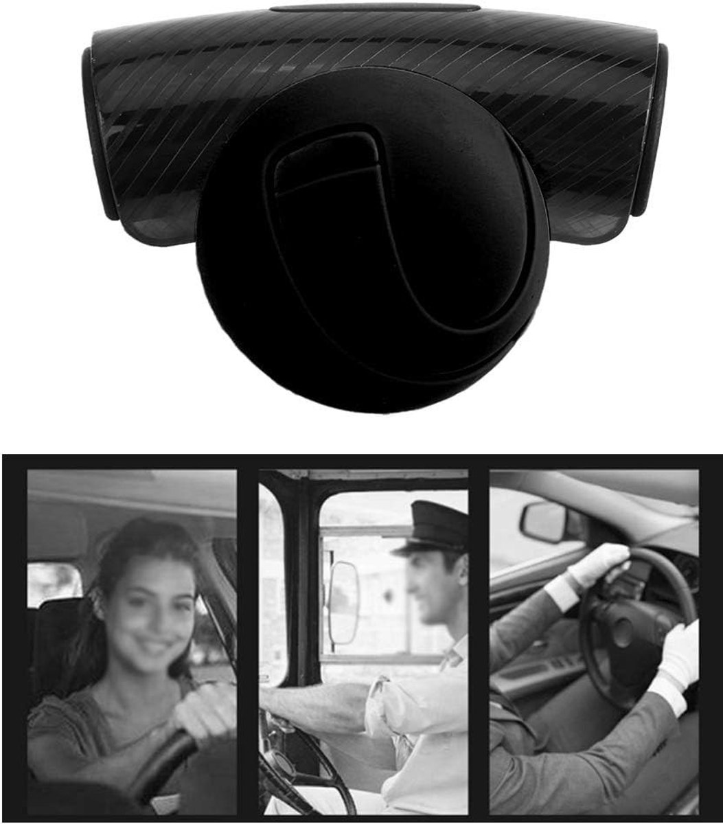 Universele Autostuurwielbal met Antislip Handgreep voor Veilig Draaien, Ideaal voor Beginners en Vrouwelijke Bestuurders, Zwart Stuurwielspinner