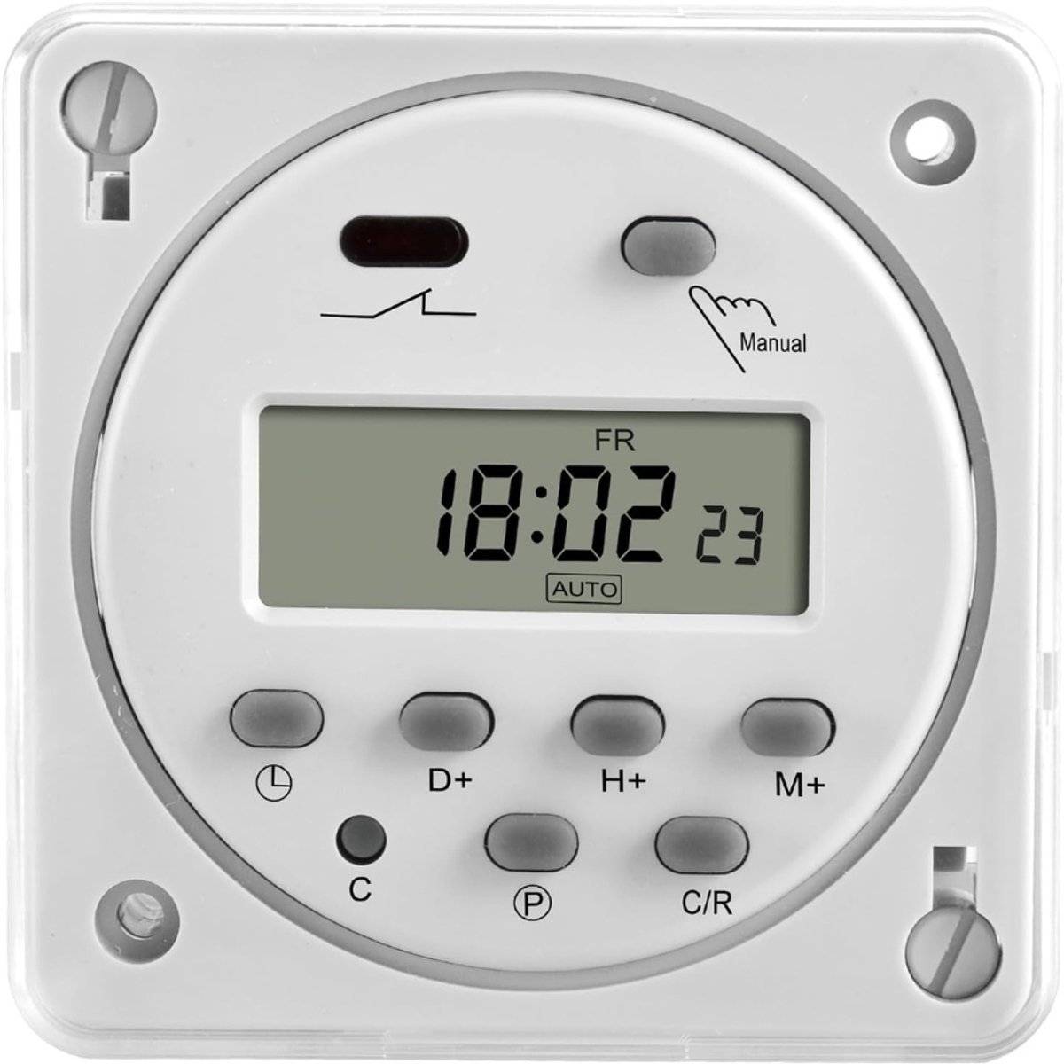 QUOVO® Digitale Tijdschakelaar - Digitale schakelklok - Schakelklok Timer Met Waterdichte Cover – Schakelklok Digitaal – Voor Buiten