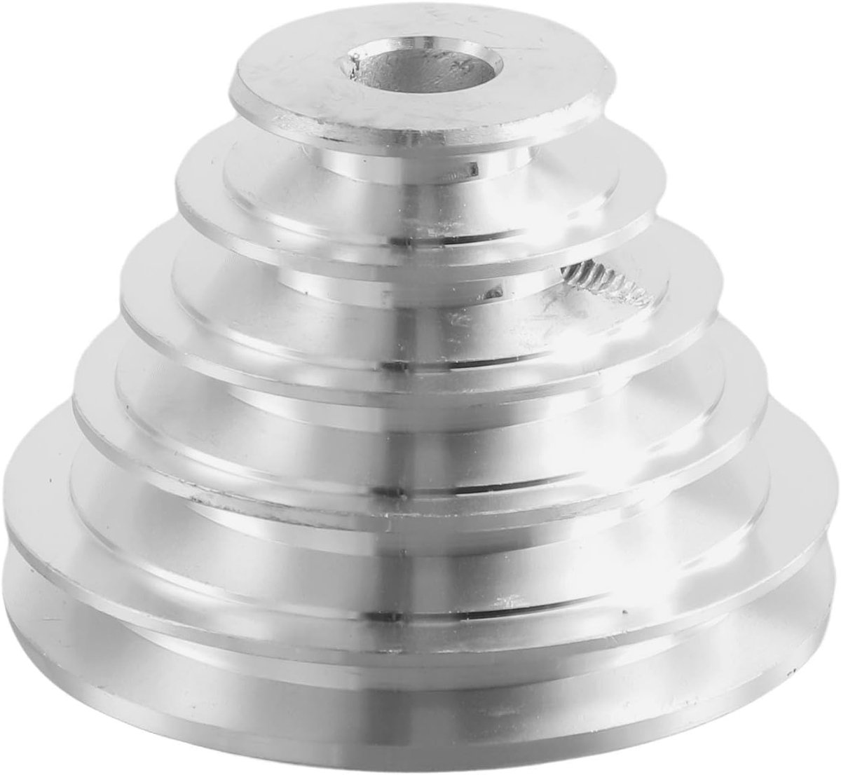 Holenspanner met 14mm en 22mm gaten, Aluminium 5-traps katrolwiel voor A-type V-vormige timingriem, Buiten diameter 37-81mm en 44-86mm