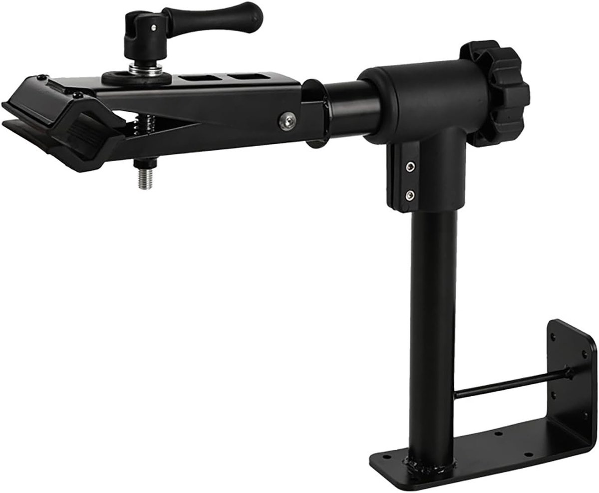 Wandfietshouder en werkplaatsvoet voor onderhoud van mountainbikes en racefietsen, 360° draaibaar, 40 kg capaciteit, ideaal voor reparatie en opslag