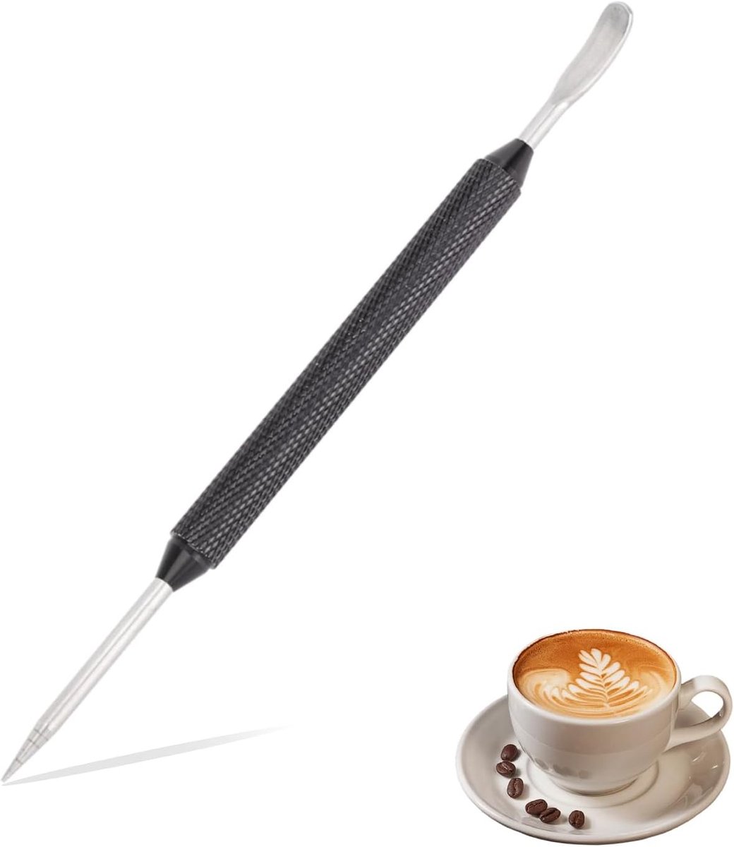 Stainless Steel Latte Art Pen - Creatieve Decoratie Tools voor DIY Koffie, Barista Accessoires en Koffie Kunst